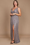 Formal Dresses Plus Size Formal Dress Fully Sequin Gown Charcoal