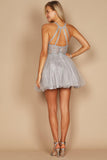 Homecoming Dresses Short Formal Homecoming Dress Silver